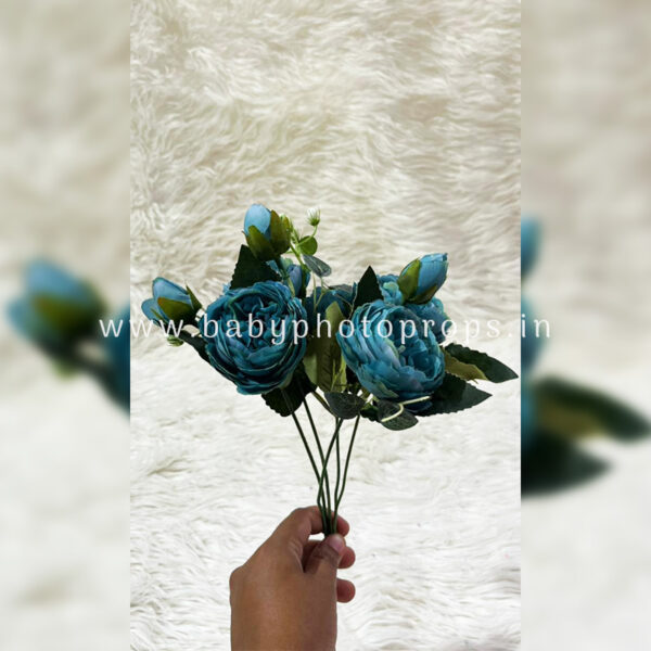 Peonies Blue Mini