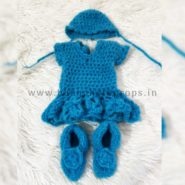 Blue new born baby outfit